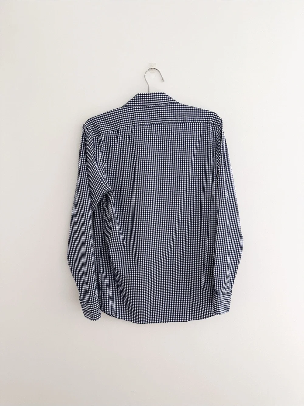 Banana Republic Men’s Blue White Gingham Slim Fit Button Down Shirt Size S